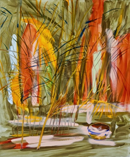 Pine Tree, Irish Landscape & Still Life, 48" x 40", oil on linen, 2010.